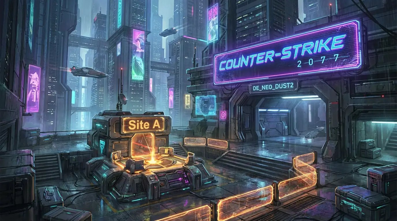 A CT operator from the SAS holding an angle on Dust 2 Long A with an M4A4